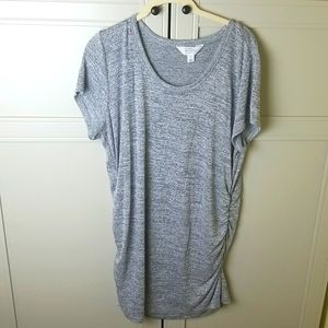 XL maternity Market & Spruce gray heather tshirt top alma knit